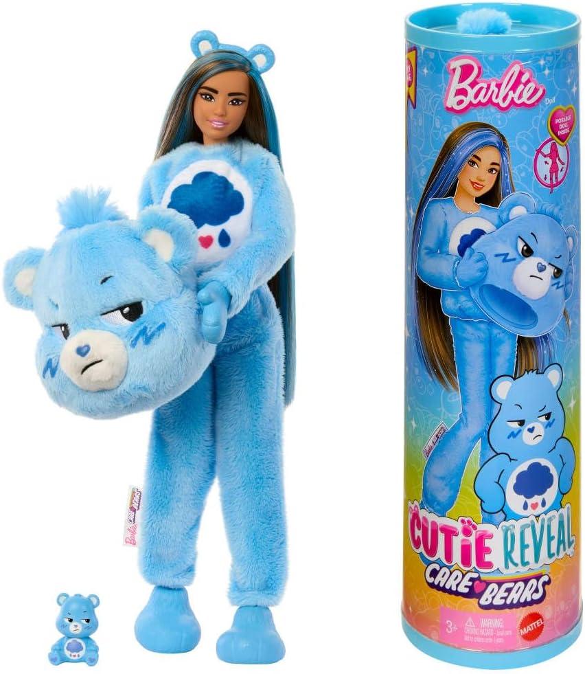 УЦІНКА (Прим'ята коробка) Лялька Barbie Cutie Reveal Care Bears Ведмедик Буркотун JCN96