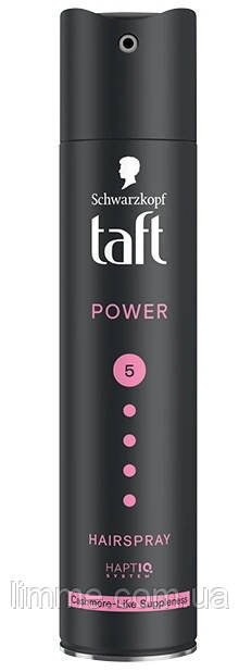 Лак для сухого і пошкодженого волосся Taft Power Cashmere 250 мл.