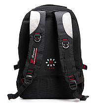 Рюкзак шкільний сірий для хлопчика у 6-11 клас підлітковий місткий великий тканинний з кишенями 47х34 см Racini 9-9615, фото 3