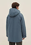 Подовжена чоловіча демісезонна куртка Finn Flare FAD21002-105 блакитна XL, фото 5