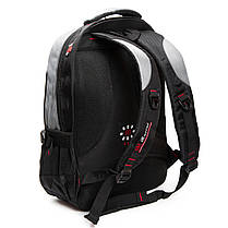 Рюкзак шкільний сірий для хлопчика у 6-11 клас підлітковий місткий великий тканинний з кишенями 47х34 см Racini 9-9612, фото 2