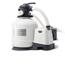 Пісочний насос із хлоргенератором Intex 26676 (ECO15220-2 / QX2100), 7 900 л/год – хлор 7 г/год, 35 кг