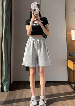 Шорти для дівчинки підлітка сірі трикотажні