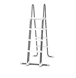 Драбина для басейну Intex 28076 зі знімними сходами, з майданчиком. До басейнів висотою до 122 см