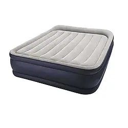 Надувне ліжко Intex 64136, 152 х 203 х 42 см, вбудований електронасос. Двоспальне