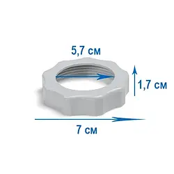 Гайка корпуса фільтра (блоку попередньої фільтрації) Intex 11261