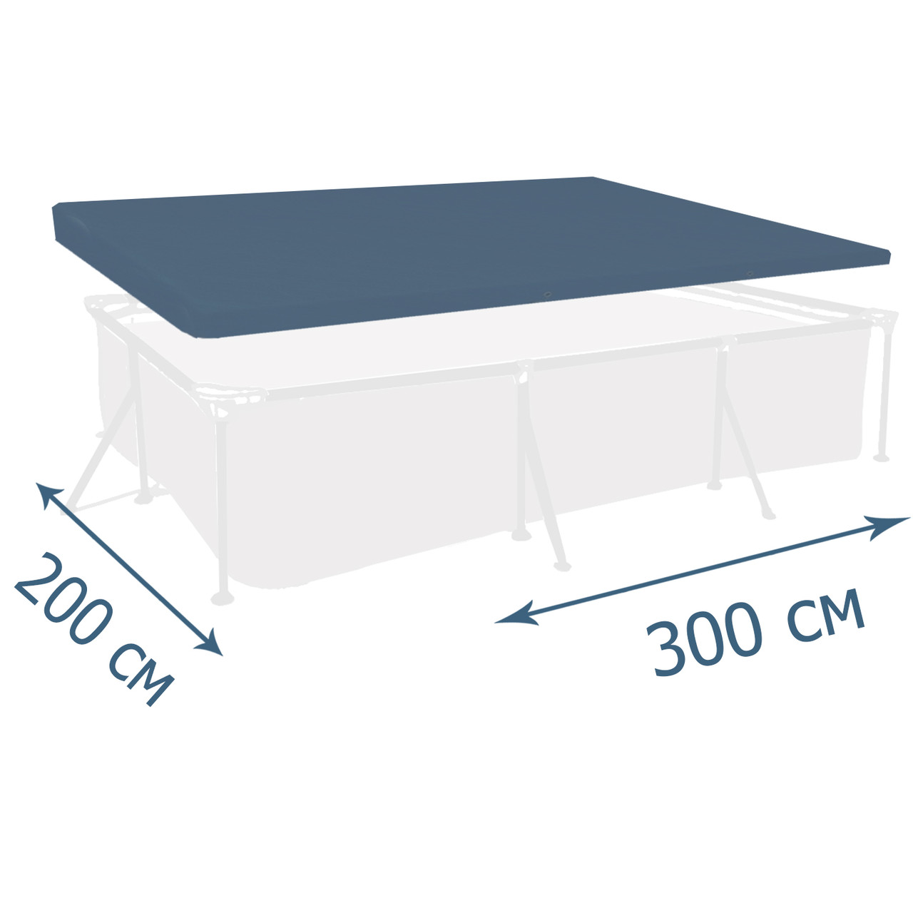 Тент-чохол Intex 28038, для каркасного басейну ▭ 300 х 200 см, фото 1