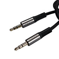 AUX кабель Jokade JA108 JUNYU (textile) 1м- чорний