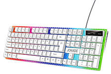Клавіатура дротова Jokade JF007 TAILING ігрова RGB- білий