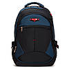 Рюкзак шкільний синій для хлопчика у 6-11 клас підлітковий місткий великий тканинний з кишенями 47х34 см Racini 9-9612, фото 6