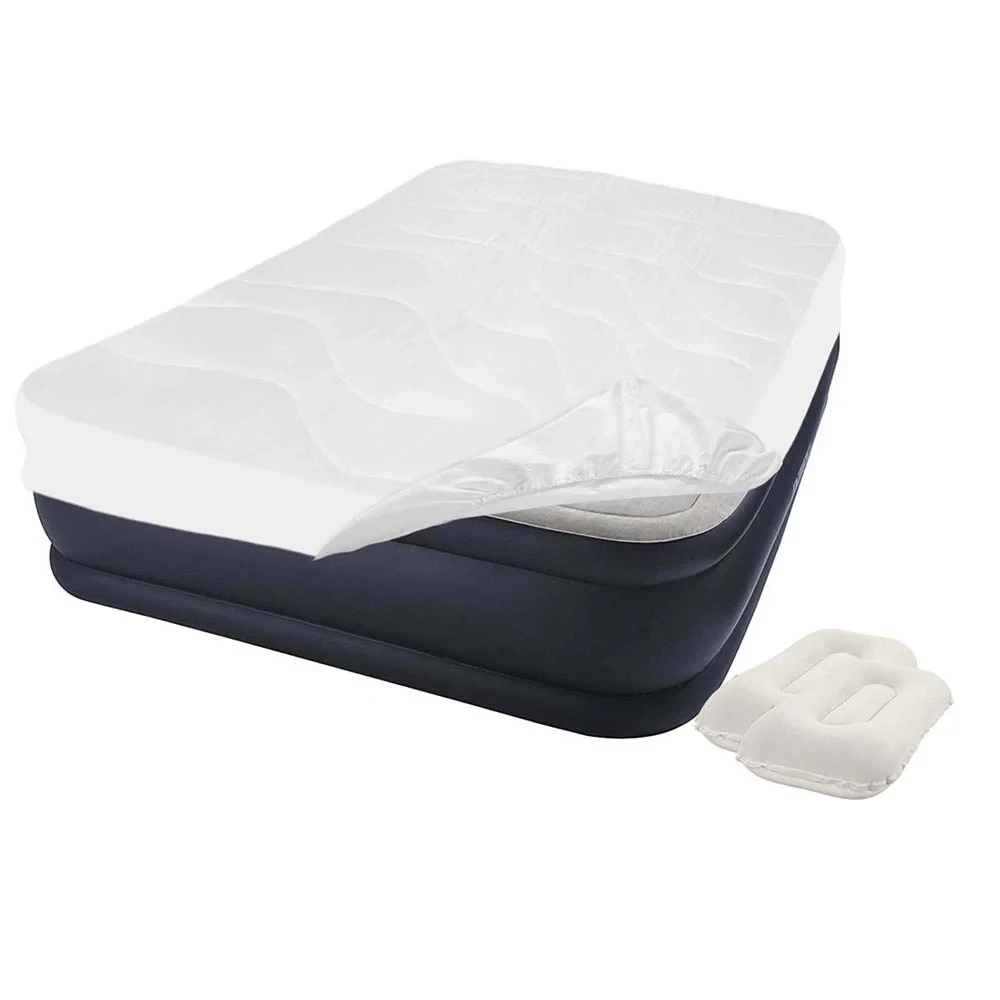 Надувне ліжко Intex 64136-3, 152 х 203 х 42 см, вбудований електронасос, наматрацник, подушки. Двоспальне, фото 1