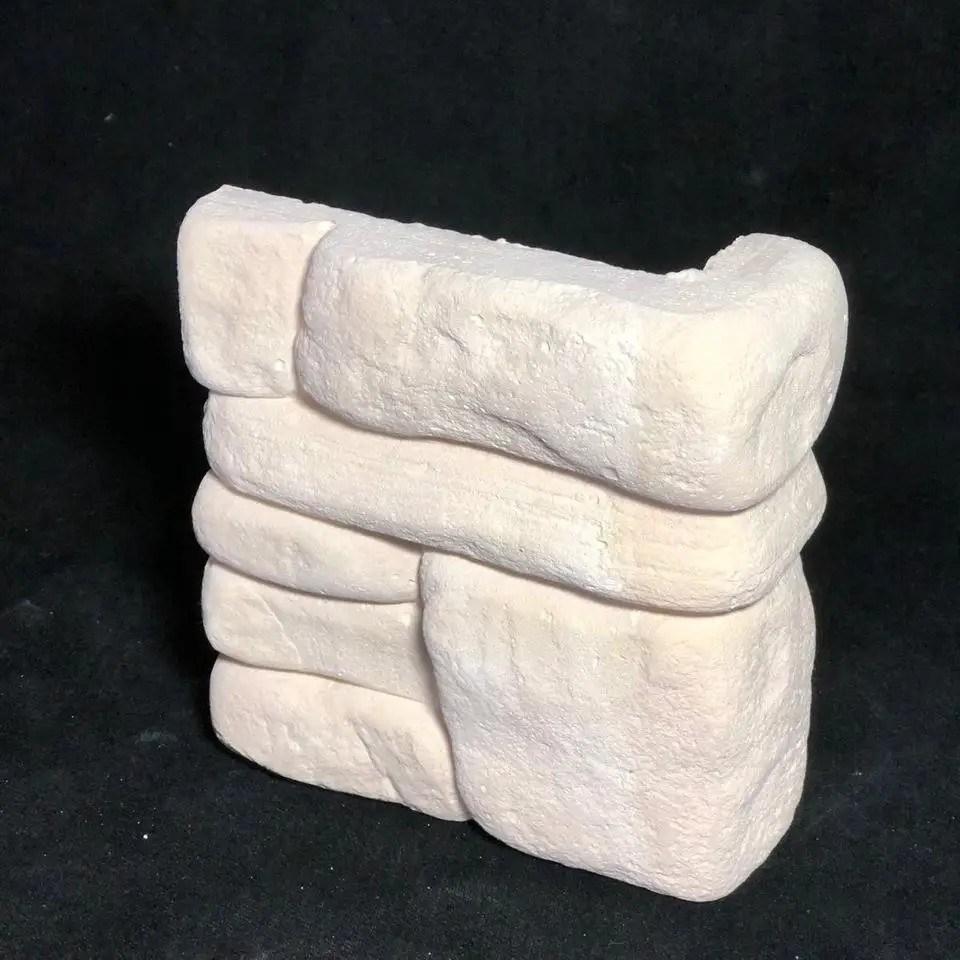 Декоративна гіпсова плитка "Джанхот" кутова (3,84 м/п. в уп.) біла