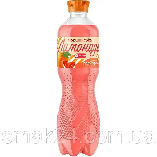 Лимонад Моршинська лимонада зі смаком грейпфрута слабогазований 0,5 л