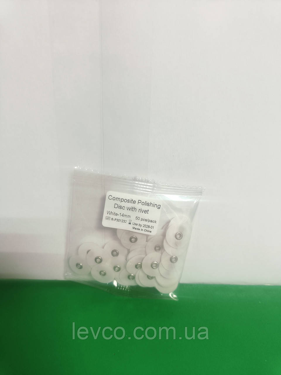 ДИСКИ ШЛІФУВАЛЬНІ БІЛІ ВОРТЕКС ( VORTEX) 14 мм 50 шт,, фото 1
