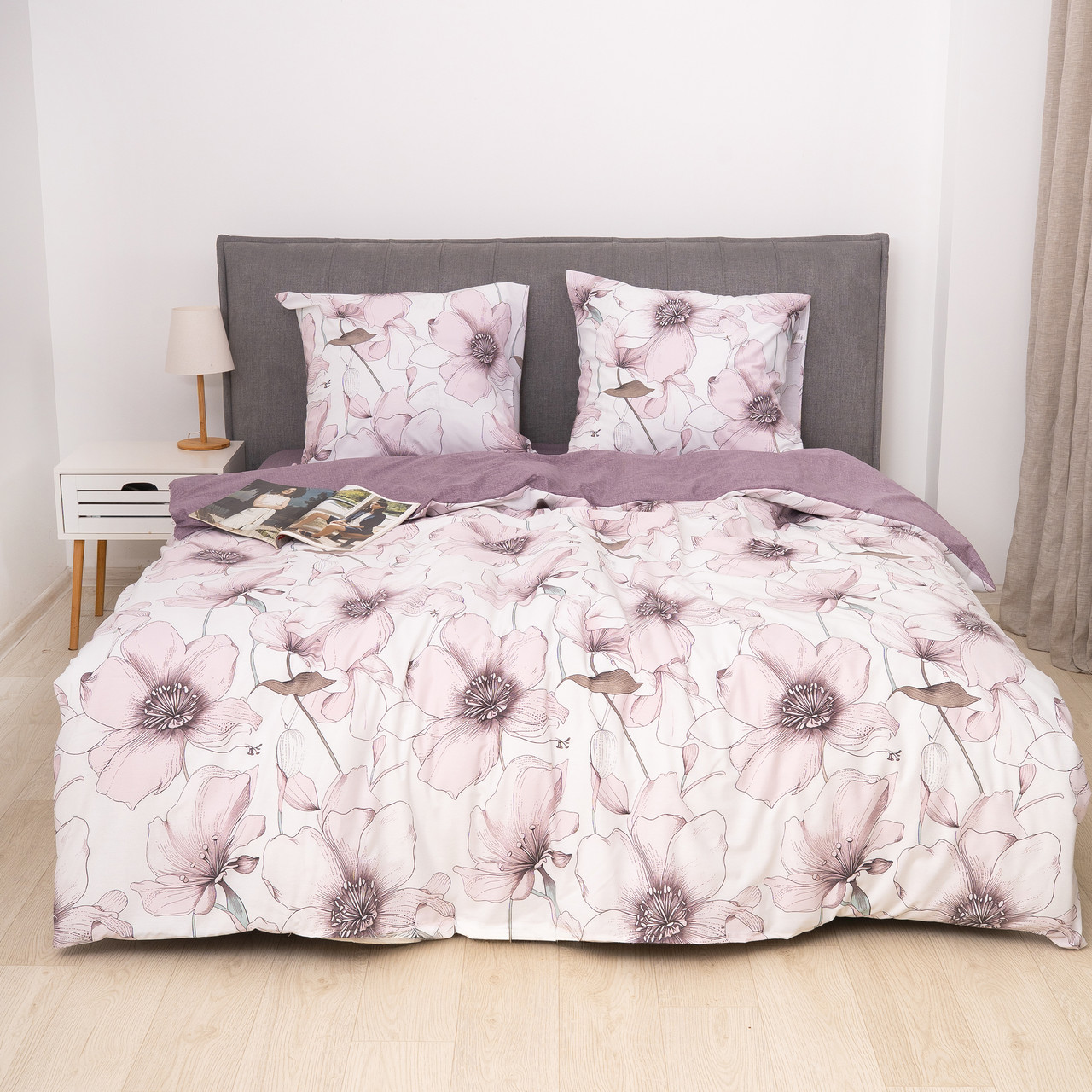 Постільна білизна Isleep Viluta ранфорс - 24303 сімейна, фото 1