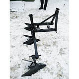 Підгортальник трирядний для мінітрактора, мототрактора на триточкову навіску, фото 3