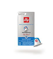 Кава в капсулах без кофеїну Illy Nespresso Decaffeinato Espresso 10 шт. упаковка (Італія)