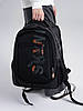 Рюкзак шкільний ортопедичний для хлопчика підлітковий 5-11 клас три змійки чорний з сірим SkyName 90-147-10, фото 10