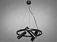Люстра Loft на 6 ламп, чорна люстра, фото 3
