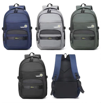 Спортивний шкільний рюкзак міський на блискавці з кишенею 47*31 см в різних варіантах VTTV