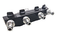 Колектор пластиковий Ender з чотирьма кульовими кранами