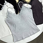 Жіночі бавовняні стильні майки #2035, фото 3