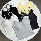 Жіночі бавовняні стильні майки #2035, фото 7