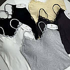 Жіночі бавовняні стильні майки #2035, фото 2