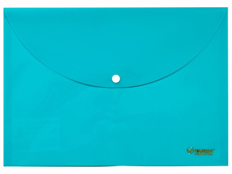 Папка на кнопці А4 5102-05 NORMA Pastel блакитна (12), фото 1