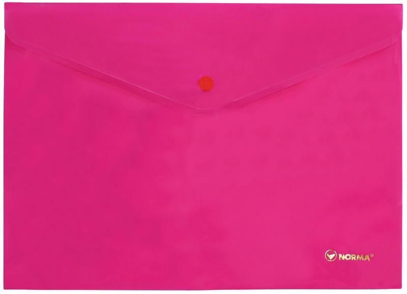 Папка на кнопці А4 5106-12/06 NORMA Neon рожева (12), фото 1