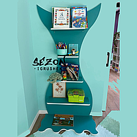 Дитяча ігрова стінка полиця "Русалчин хвіст" бірюзового кольору ST-251