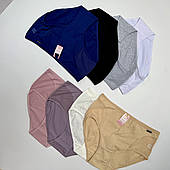 Трусики - сліпи з бавовни з вставками із сіточки