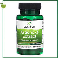 Екстракт артишоку, 250 мг, 60 капсул, Swanson, США
