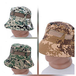 Чоловіча камуфляжна панама зі вставкою сітки Об'єм: 56- 59 см (24407)