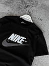 Костюм чоловічий літній чорний футболка та шорти фірмовий Nike (Найк), фото 5