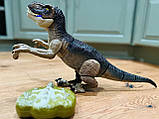 Великий динозавр на радіокеруванні 51 см, звук, світло, пара, ходить, фото 2