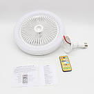 Лампа вентилятор в патрон Е27 + пульт, CHP-006, Біла / Світлодіодний стельовий світильник, фото 9