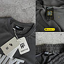 Костюм чоловічий літній сірий футболка та шорти фірмовий Nike (Найк), фото 2