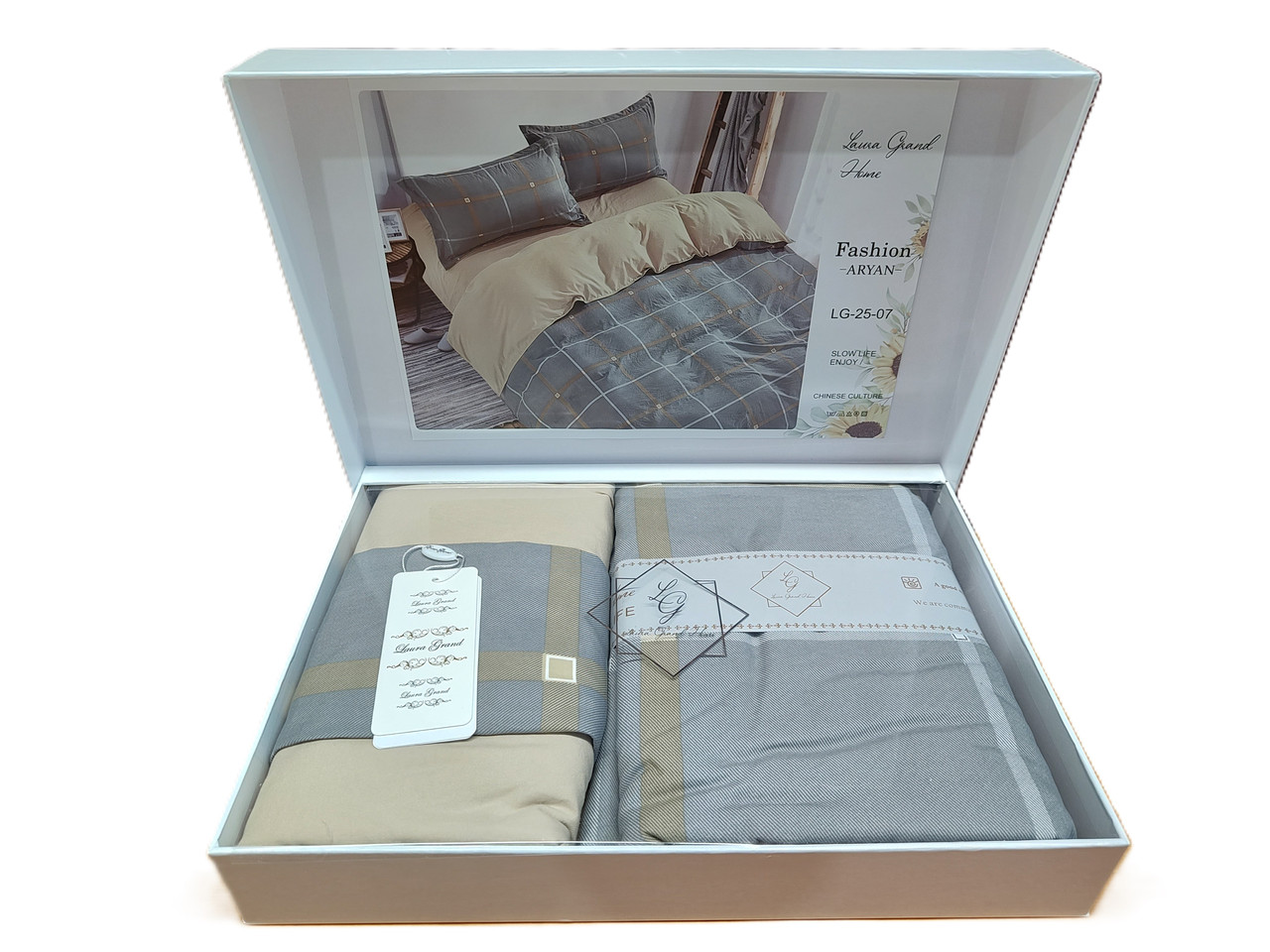 Постільна білизна в подарунковій коробці Laura Grand - Willow