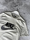 Костюм чоловічий літній світло-сірий футболка та шорти фірмовий Nike (Найк), фото 6