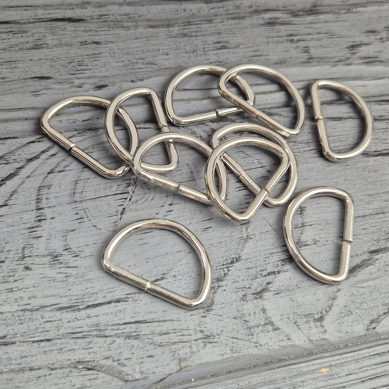 Напівкільце 25х15х3 мм Нікель, фото 1