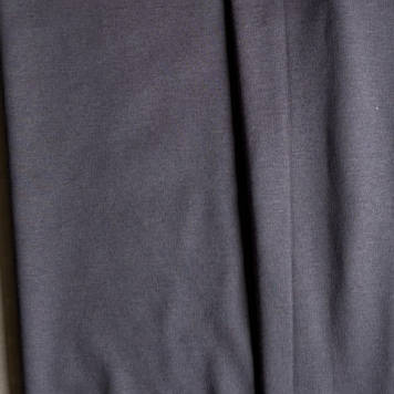 Інтерлок преміум класу однотоновий тканина трикотаж графіт