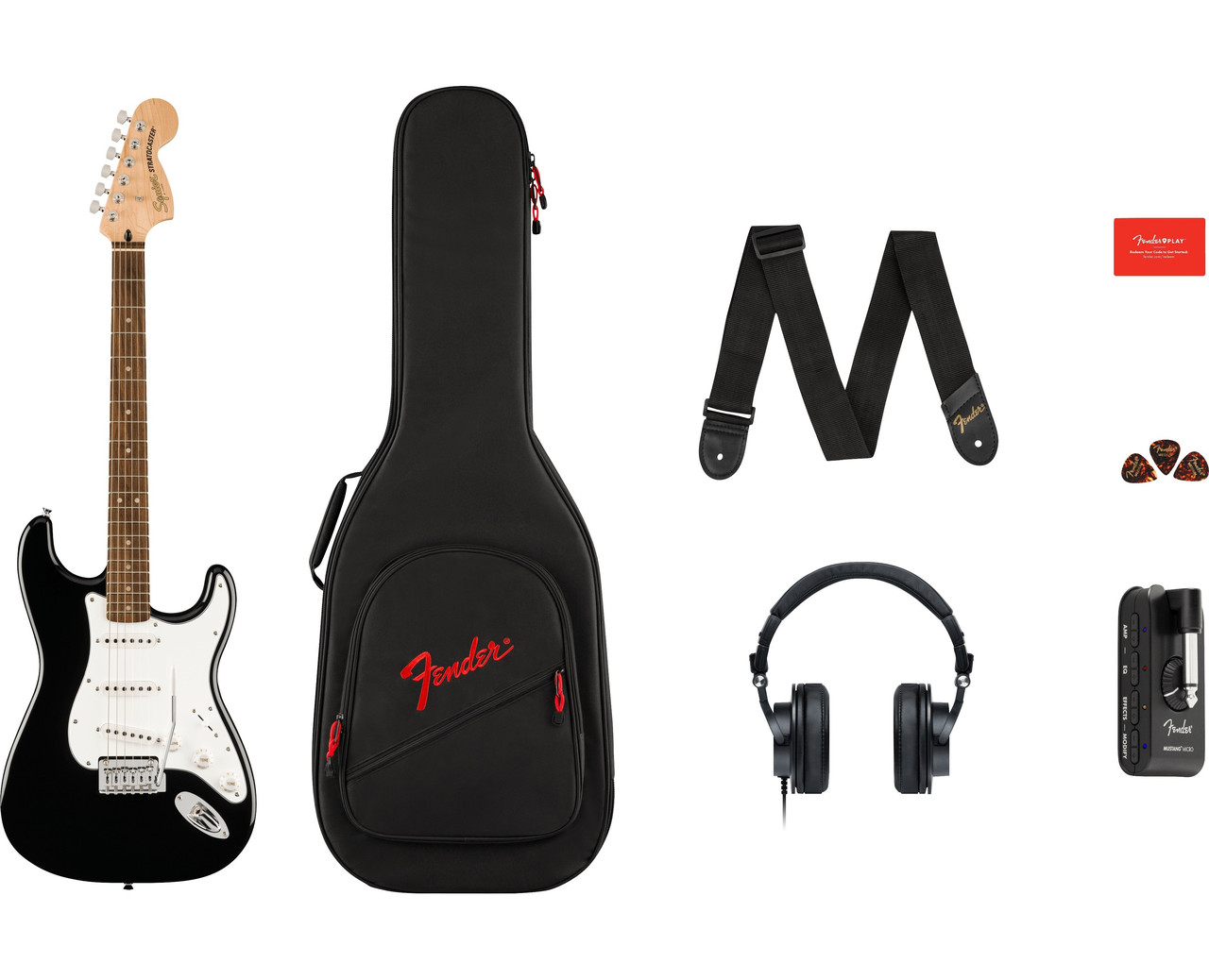 Гітарний набір SQUIER AFFINITY STRATOCASTER MUSTANG MICRO PACK, фото 1