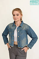 Укорочена джинсова куртка розмірний ряд S-1,M-2,L-2,XL-1