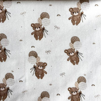 Інтерлок дитячий полотно преміум класу рапорт 4х1 дизайн  лелеки