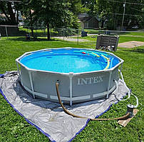 Басейн каркасний 305х76см intex з фільтром та насосом, Басейни сімейні великі, Басейни каркасні