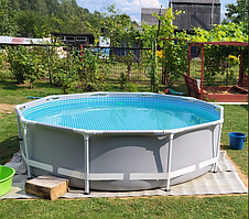 Круглий басейн Інтекс діаметром 3 м з фільтром та насосом, Сімейні великі Басейни для дому 305-76 см
