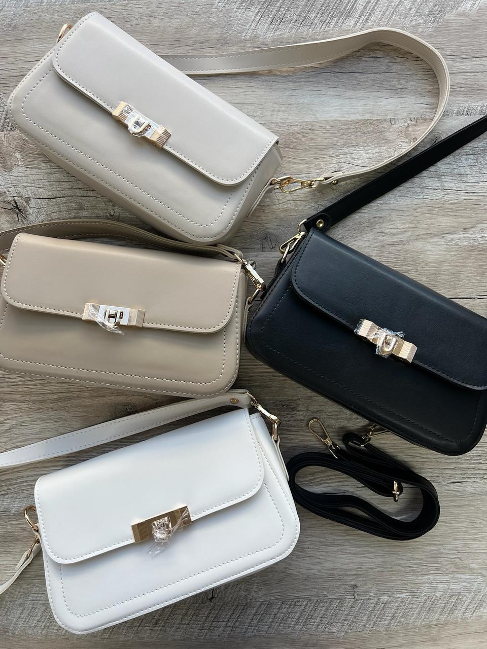 Жіноча сумка прямокутна крос-боді 13*24 см із клапаном зі штучної шкіри в різних кольорах Nata, фото 1