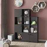 Шафа стелаж дитяча на 11 відділень з Ламінованого ДСП Місткі практичні полиці кубики для дітей, фото 2