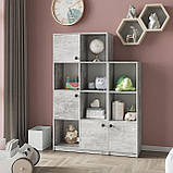 Шафа стелаж дитяча на 11 відділень з Ламінованого ДСП Місткі практичні полиці кубики для дітей, фото 5